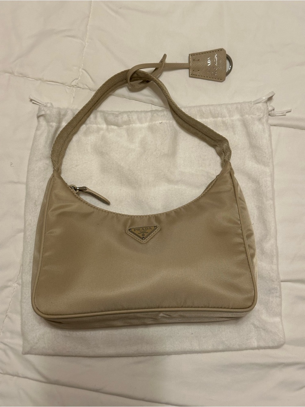 Re-Nylon Prada Re-Edition 2000 mini-bag Beige